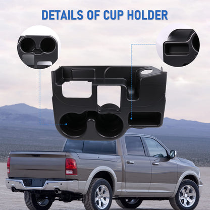 Center Console Armrest Cup Holder for 2003-2012 Dodge Ram 1500/2500/3500