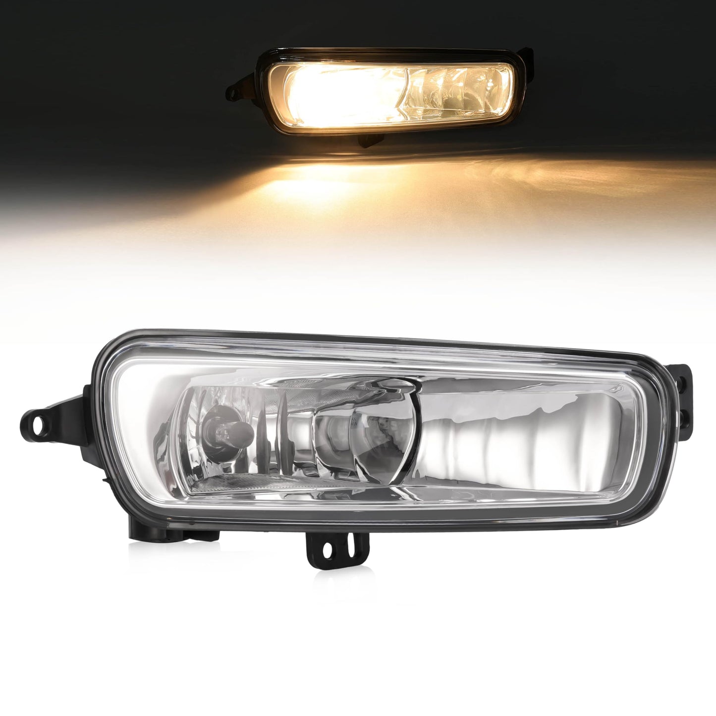 Ford Transit Focus Bumper Fog Lights with Wiring, Clear Lens