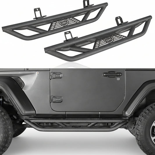Tubular Side Steps / Rock Sliders for 2018-2026 Jeep Wrangler JL 2-Door