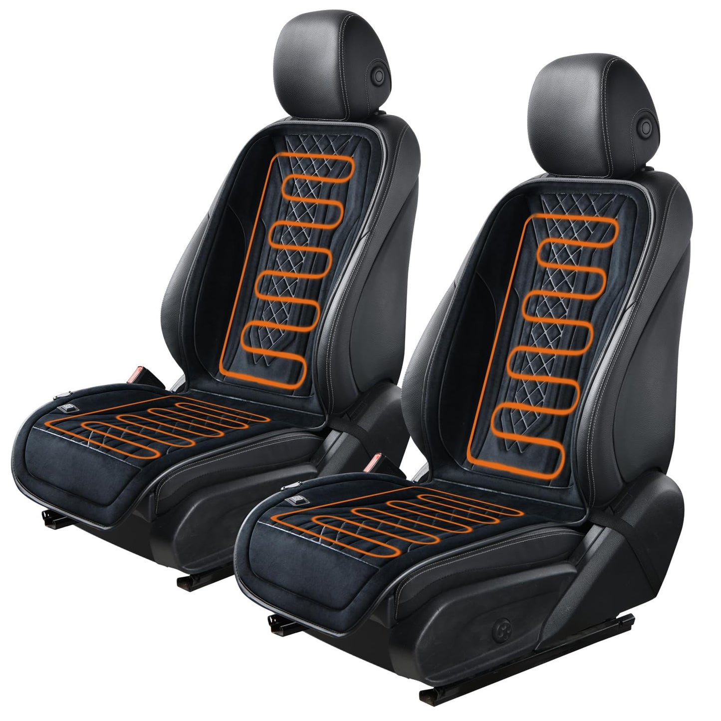 Winter Car Seat Cushions - Universal Fit for Cars & SUVs (2-Pack)