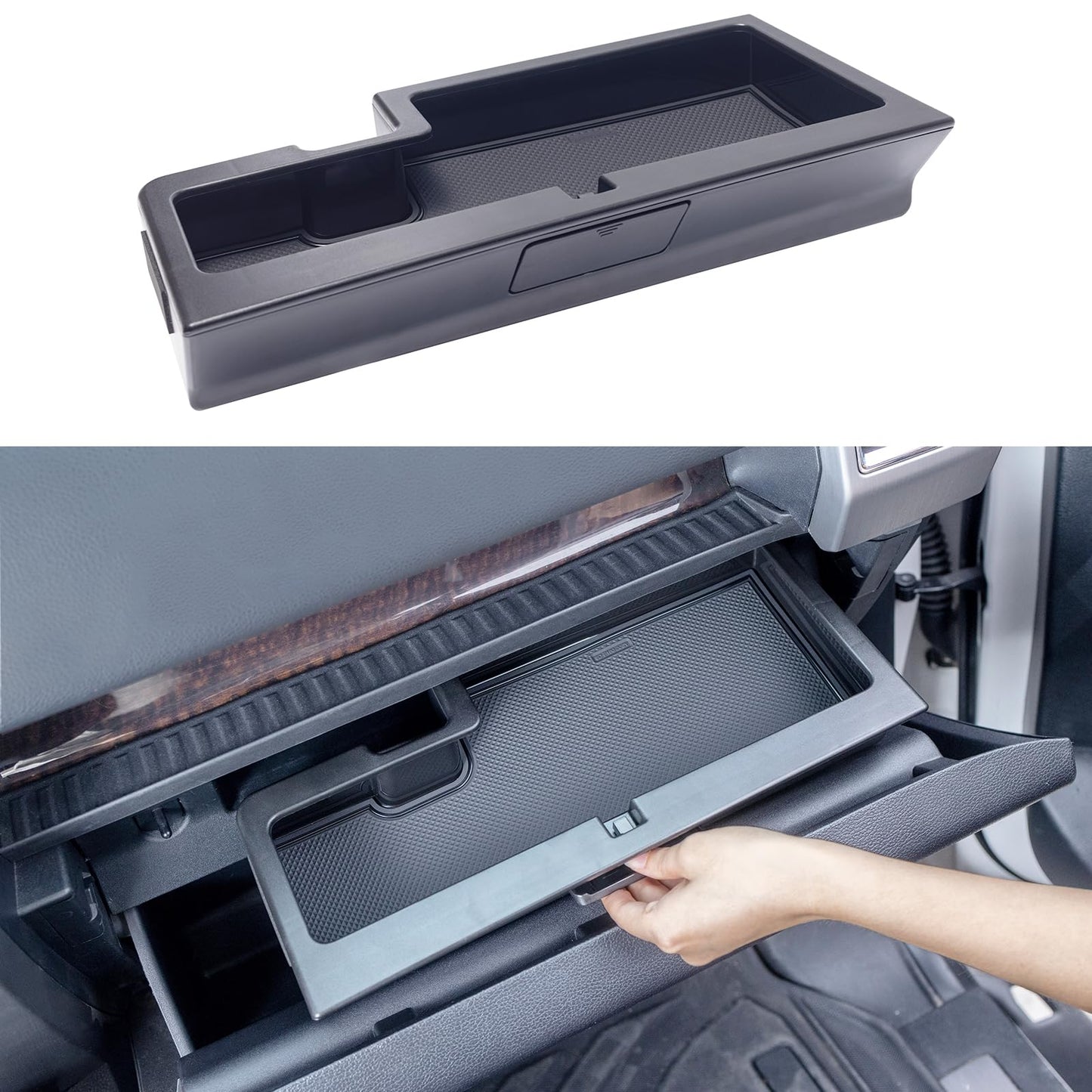 Glove Box Organizer Tray for 2015-2020 Ford F-150 - ABS Interior Accessory
