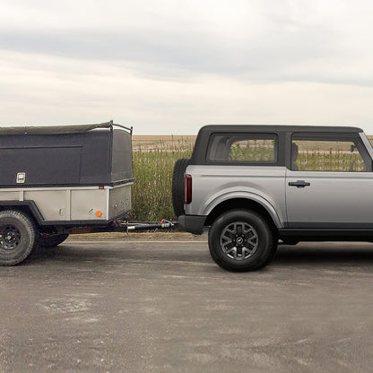 2" Rear Trailer Hitch Kit for 2021-2026 Ford Bronco 2/4-Door (Excludes Sport) - Black
