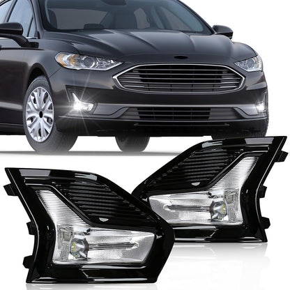 LED Fog Lights for Ford Fusion 2019-2020 with Bezel