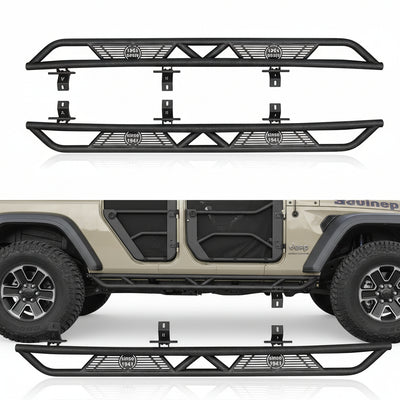 Gladiator Running Board Side Step Slider Nerf Bars for Jeep Gladiator JT Pickup Truck 2020-2026