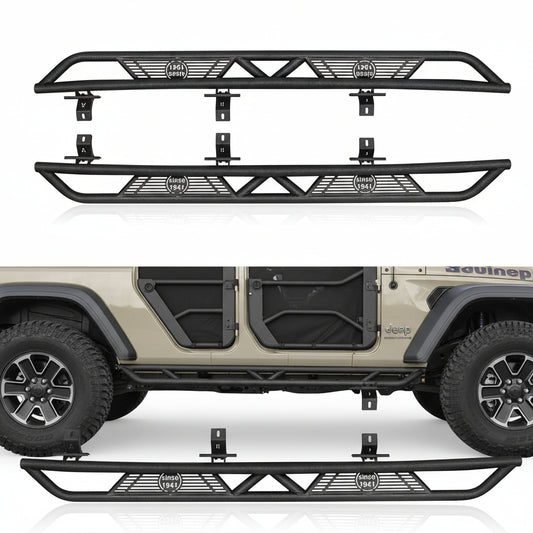 Gladiator Running Board Side Step Slider Nerf Bars for Jeep Gladiator JT Pickup Truck 2020-2026