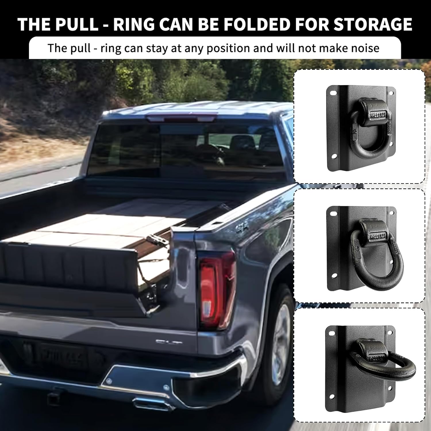 4 Pack Heavy Duty Tie Down Anchors Truck Bed Tie Downs Car Accessories Fit for 2015-2025 Ford F150 F250 F350 & Raptor 2026 Replace# FL3Z-99000A64-B & FL3Z-9928408-AB