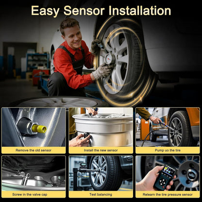 4-PCS Pre-Programmed TPMS Sensors (433MHz) for 2010-2013 Ram 1500/2500/3500 - Replaces 56029398AB/AA
