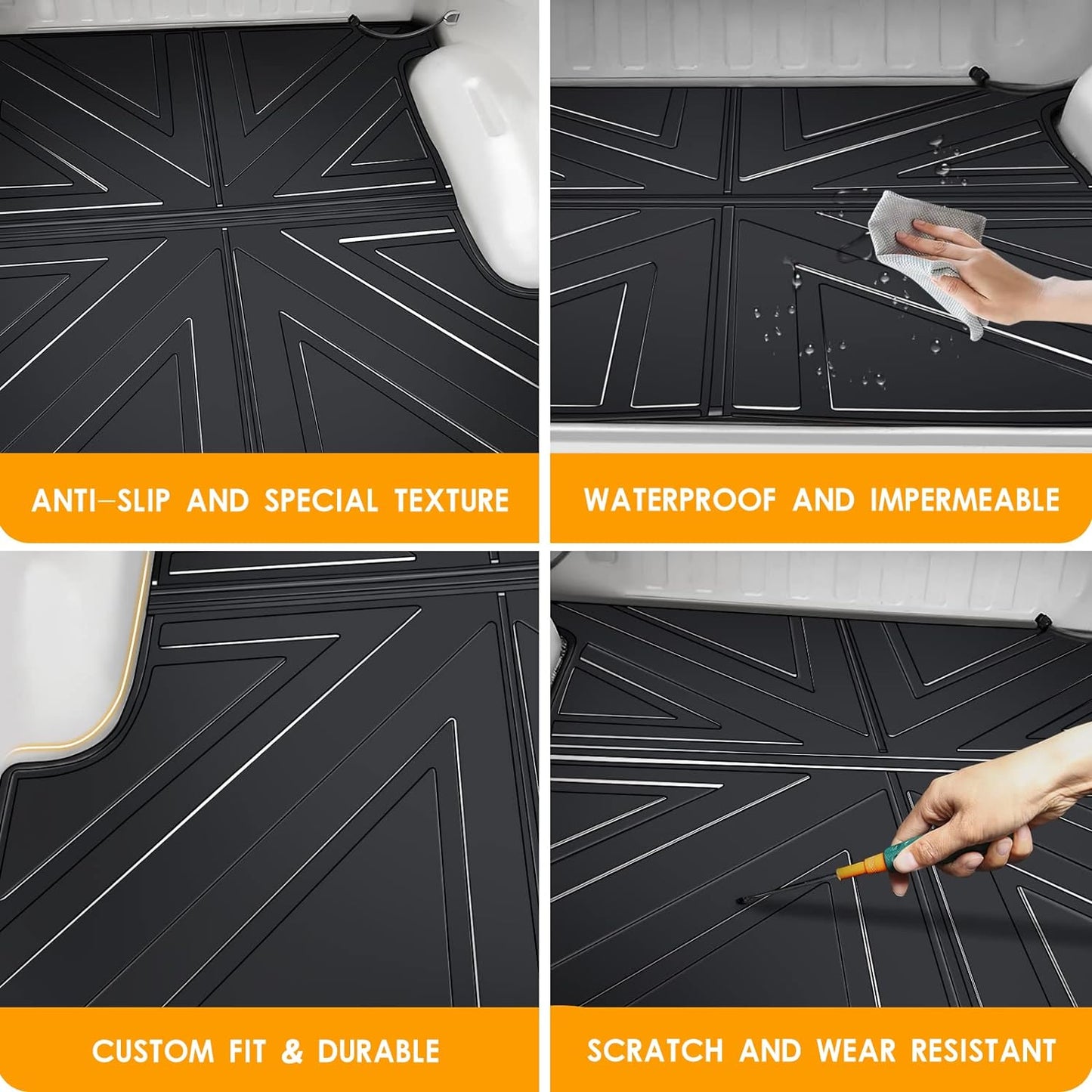 5.7ft/6.5ft Trunk Bed Mats for 2019-2023 Dodge Ram 1500