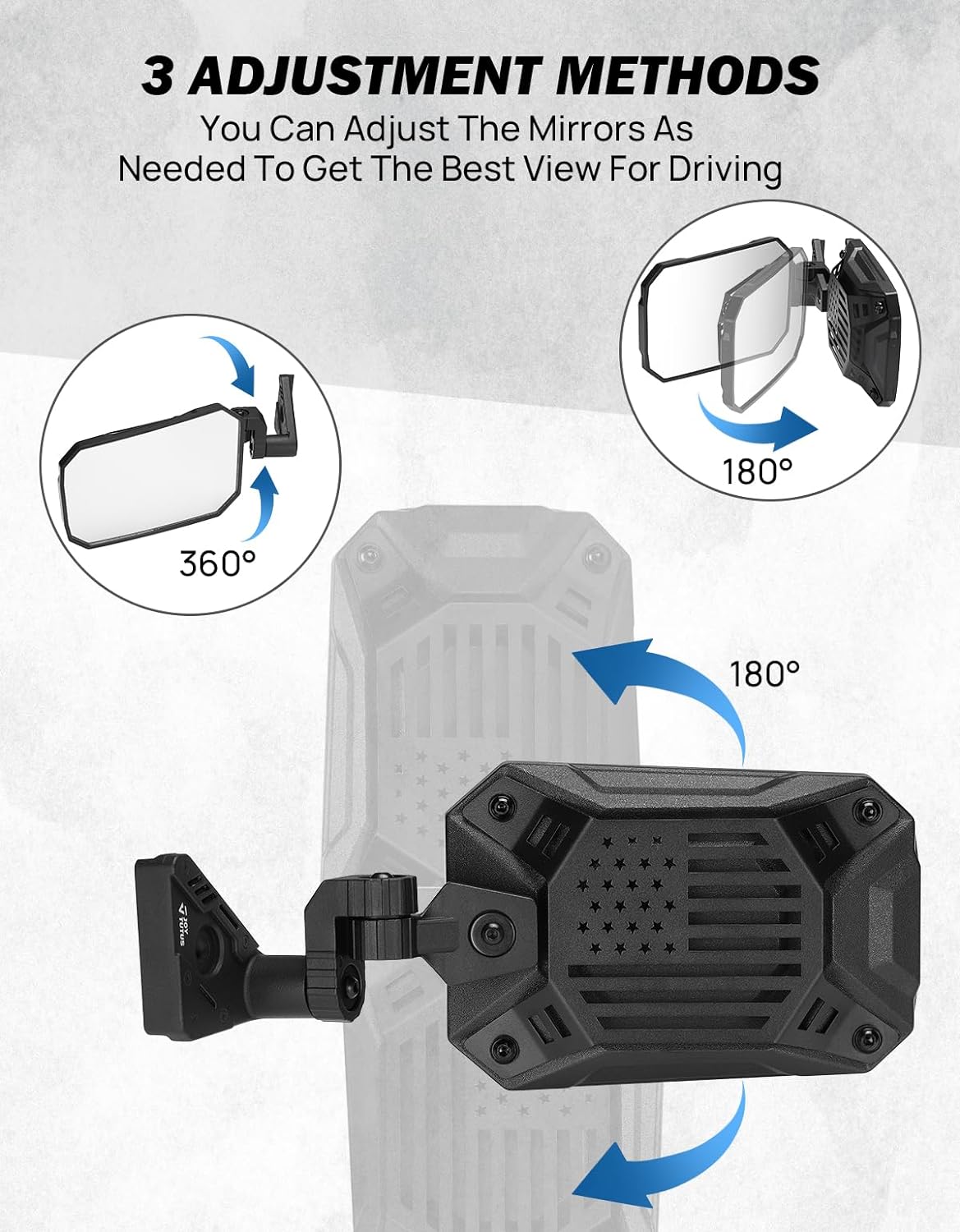 Mirrors Doors Off for Wrangler JL/JLU 2018-2024 Gladiator JT - OHMU
