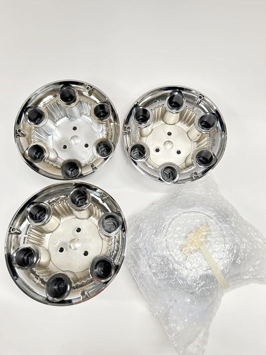 4-PCS Chrome Center Caps for Chevy Silverado 6-Lug 16"/17" Steel Wheels - Replaces 15067579