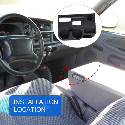 Center Console Armrest Cup Holder for 2003-2012 Dodge Ram 1500/2500/3500