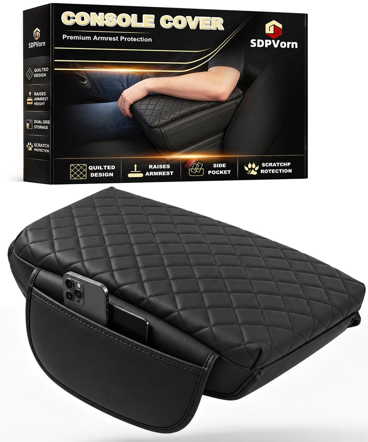 Center Console Cover for Jeep Wrangler JL & Gladiator JT 2018-2027