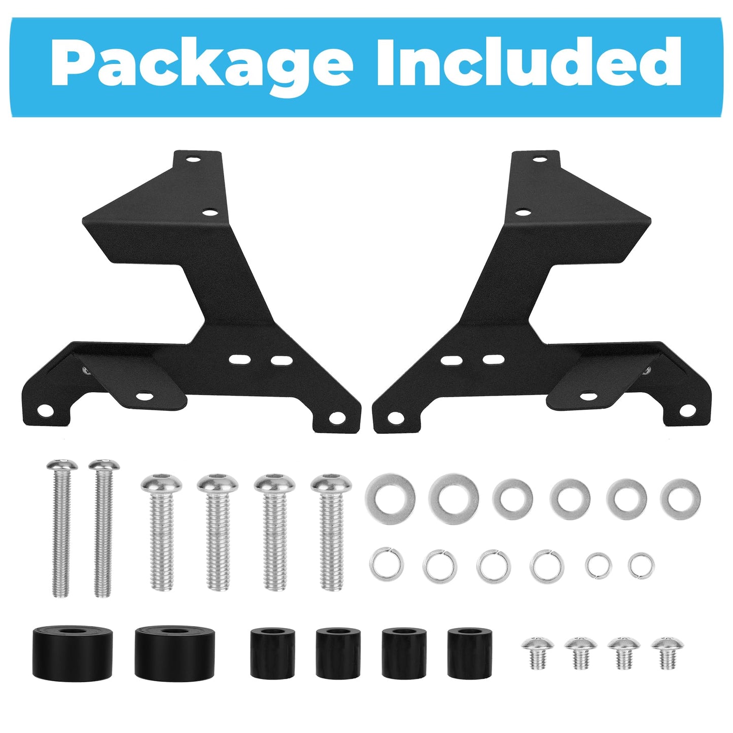 Dual A-Pillar Light Mounts for 2018-2025 Jeep JL & Gladiator JT (Excludes 4XE/Mojave/392)