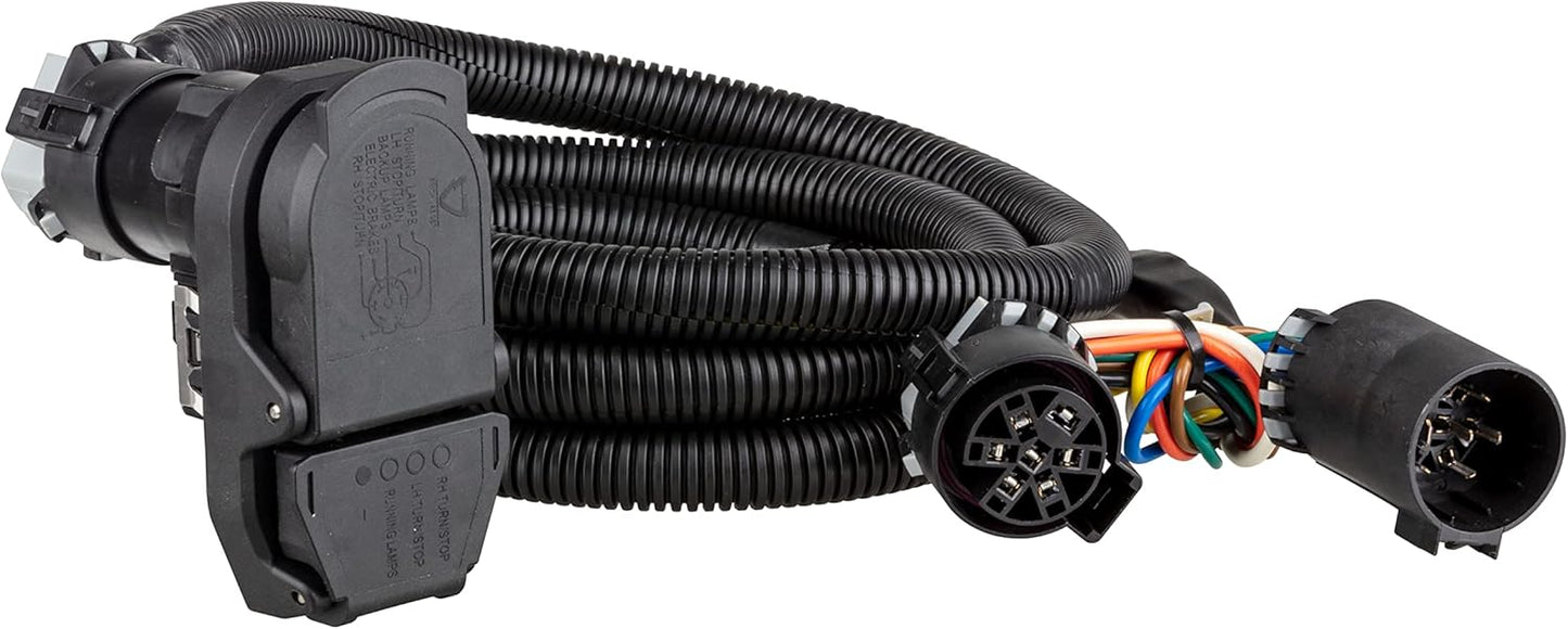 7-Foot 4/7-Pin Truck Bed Trailer Wiring Extension - 56003