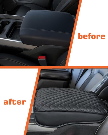 PU Leather Center Console Cover for 2019-2026 Ram 1500 (5th Gen) - Armrest Cushion Pad