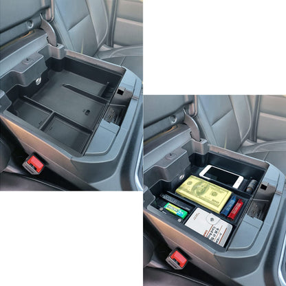 Center Console Organizer Tray for 2019-2023 Chevy/GMC 1500 & HD (Full Console/Bucket Seats Only) - Black