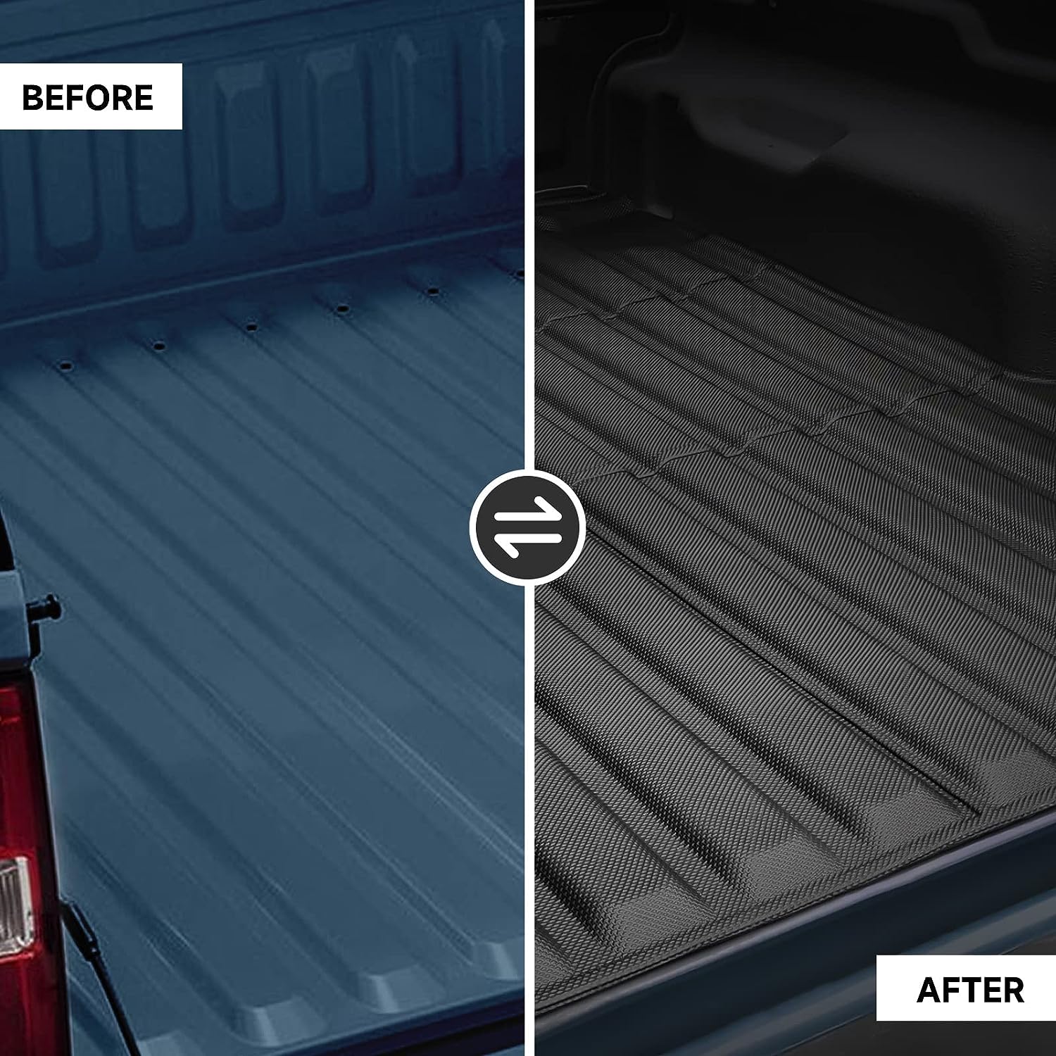 Truck Bed Mat Floor Mats and Door Sill Protectors for Ford Maverick 2022 2023 - OHMU