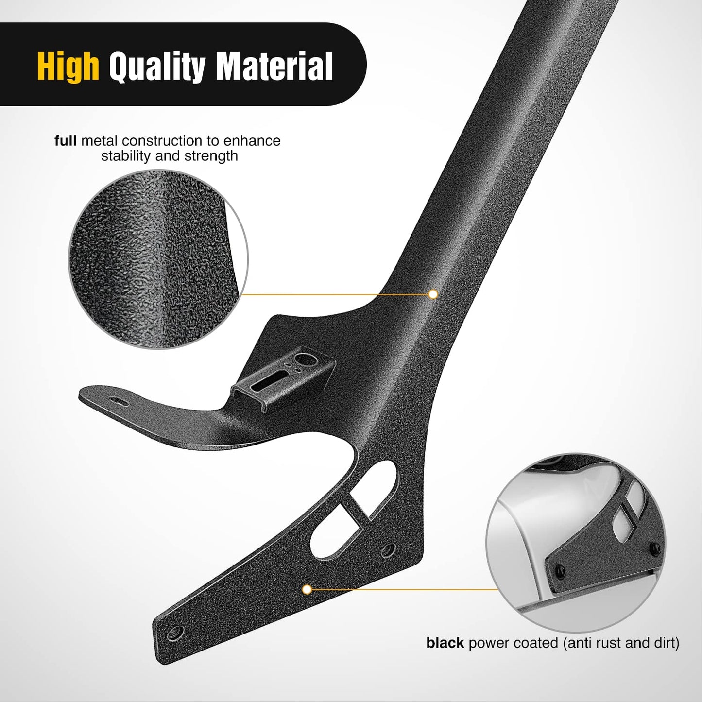 A-Pillar Mount for 52" Light Bar - Compatible with 2018-2022 Jeep JL & Gladiator JT (Black)