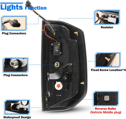 New Upgraded LED Tail Lights Assembly for 2014-2021 Toyota Tundra