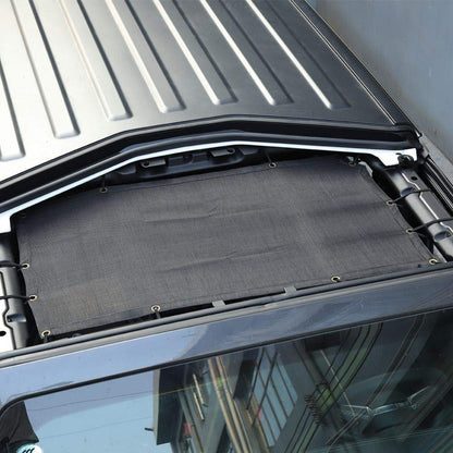 Mesh Bikini Top Sun Shade for 2018-2023 Jeep Wrangler JL & Gladiator JT - Black