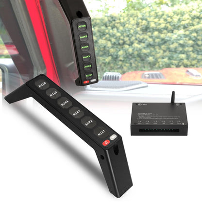 JL Gladiator Grab Handle Switch Panel, Aluminum, 6-Gang, Strobe Mode
