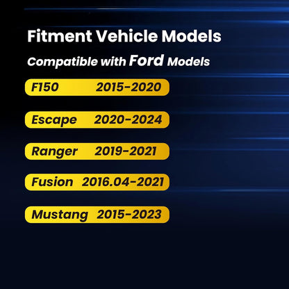 315Mhz Pre-Programmed TPMS,Compatible with:Ford F150,F-150 2015-2020/ Escape 2020-2024/ Fusion 2016-2021/ Mustang 2015-2023/ Ranger 2019-2021,Tire Pressure Monitoring Sensor OE# F2GZ1A189A(Set of 4)