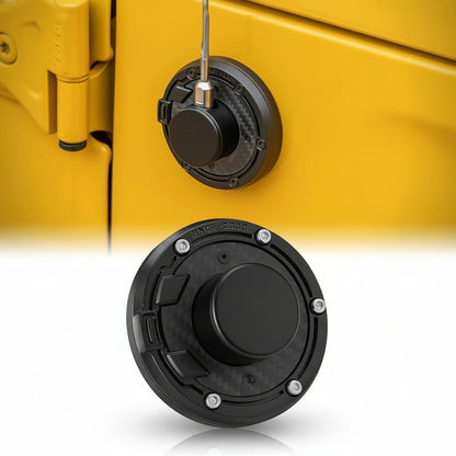 for Jeep Wrangler JK JKU 2007-2018 / JL JLU 2018-2024 / Gladiator JT 2020 Aluminum Antenna Base Cover