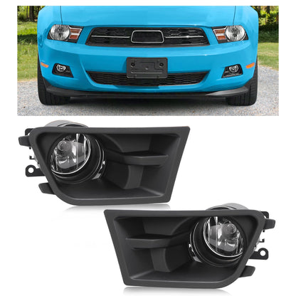 Ford Mustang V6 Fog Lights, Bezel Trim, Clear Lens