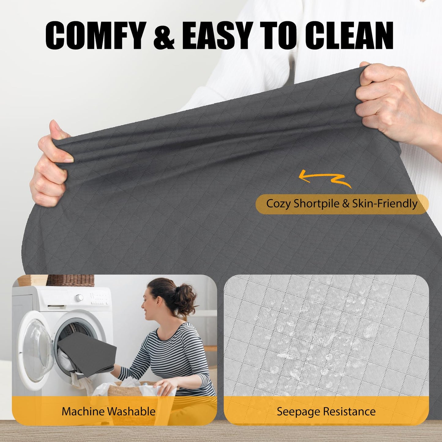 Non-Slip SUV Dog Cargo Mat with Supportive Foam - Removable Cover for Easy Cleaning (SUV/Truck)