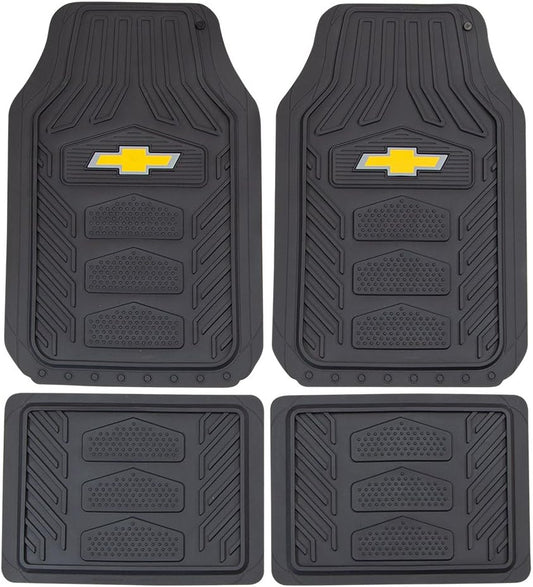 WeatherPro 4-Piece Floor Mat Set for Chevrolet - Black