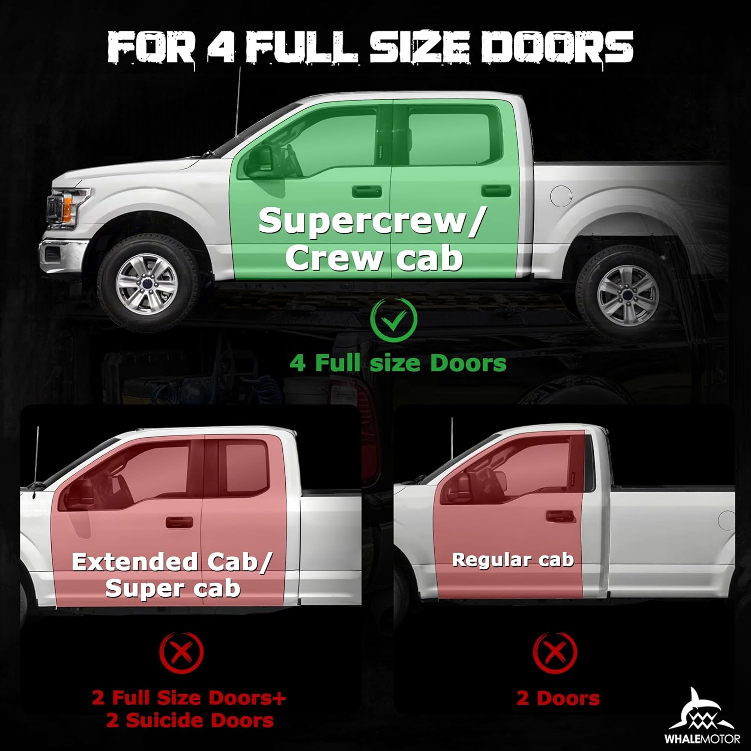 Underseat Storage Compatible with 2015-2024 F-150 F250 F350 F450 F550 - OHMU