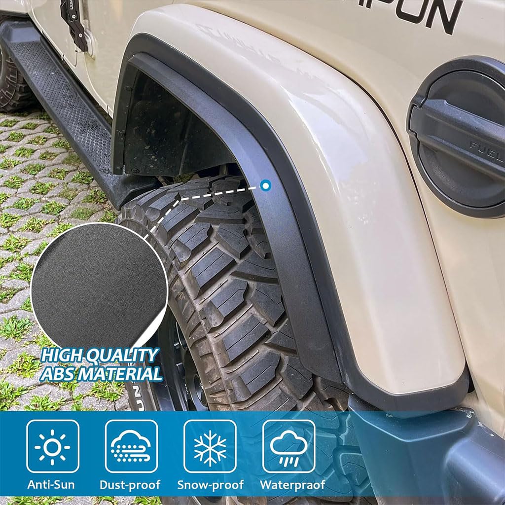 Off-Road Fender Flare Extension Trim for Jeep Wrangler JL