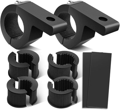LED Light Bar Horizontal Clamp Mount Kit - Fits 0.75"-1.25" Bars for ATV/UTV/Trucks