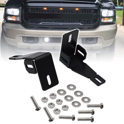 F250/F350/F450 Super Duty Hidden Bumper Fog Light Brackets