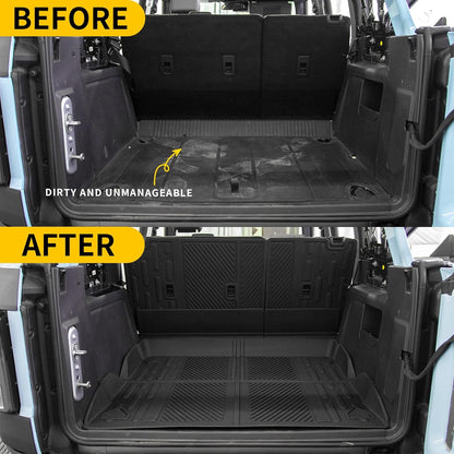 Floor Mats Compatible with 2021 2022 2023 2024 Ford Bronco - OHMU