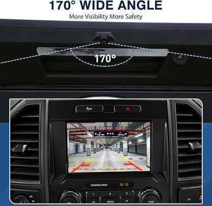 FL3Z-19G490-D Backup Camera Rear View Camera Fit for F-150 2015-2017 Fit for Ford Lobo 2018-2019 Parking Park Assist Camera Replaces #FL3Z19G490D FL3Z-19G490-B FL3Z19G490B FO1960101