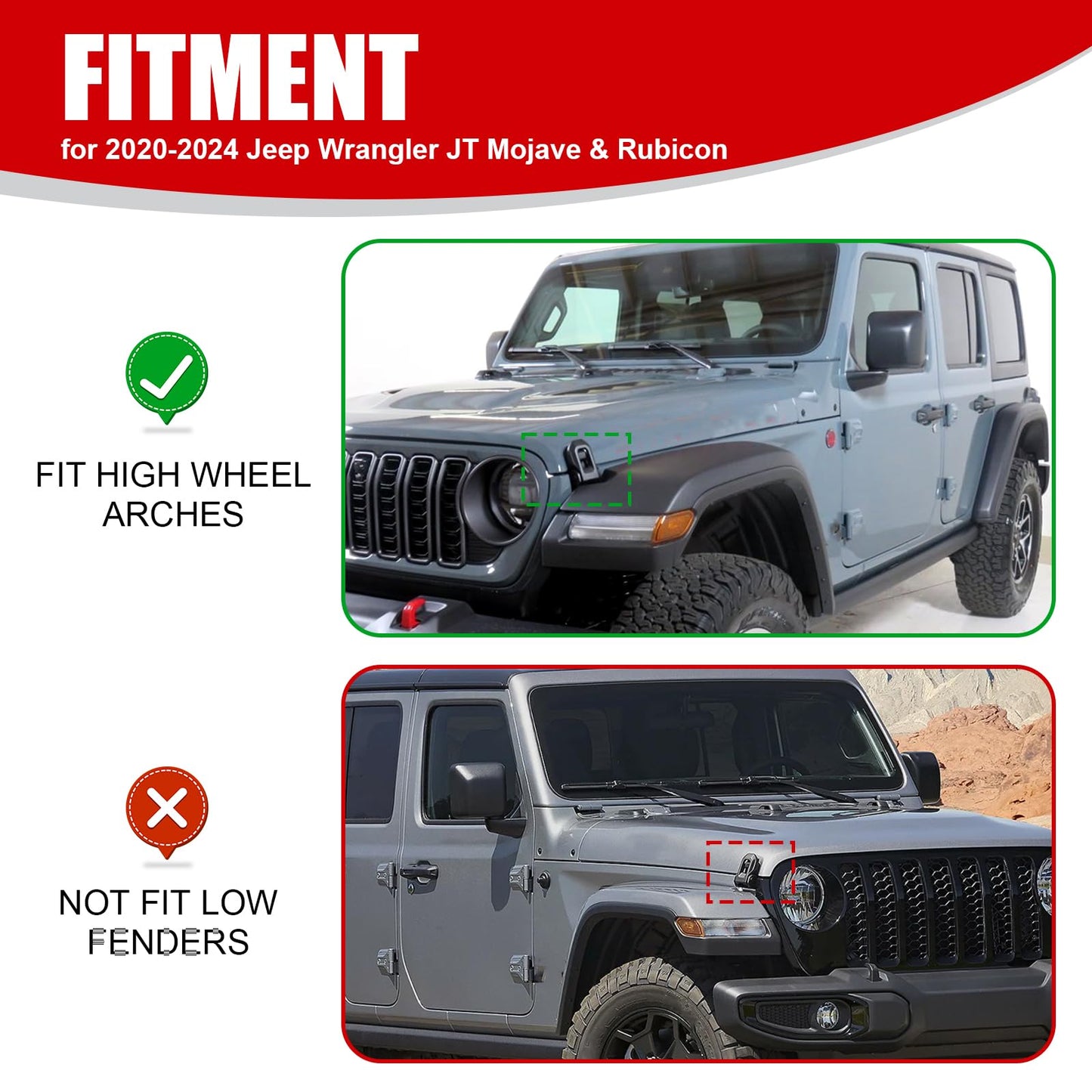 Jeep Wrangler Gladiator High-Clearance Fender Flares