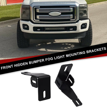 F250/F350/F450 Super Duty Hidden Bumper Fog Light Brackets