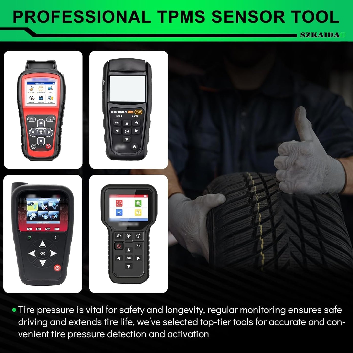 4-PCS TPMS Sensors (315MHz) for 2007-2016 Chevy Silverado/GMC Sierra/Express - Replaces 13598771/13586335