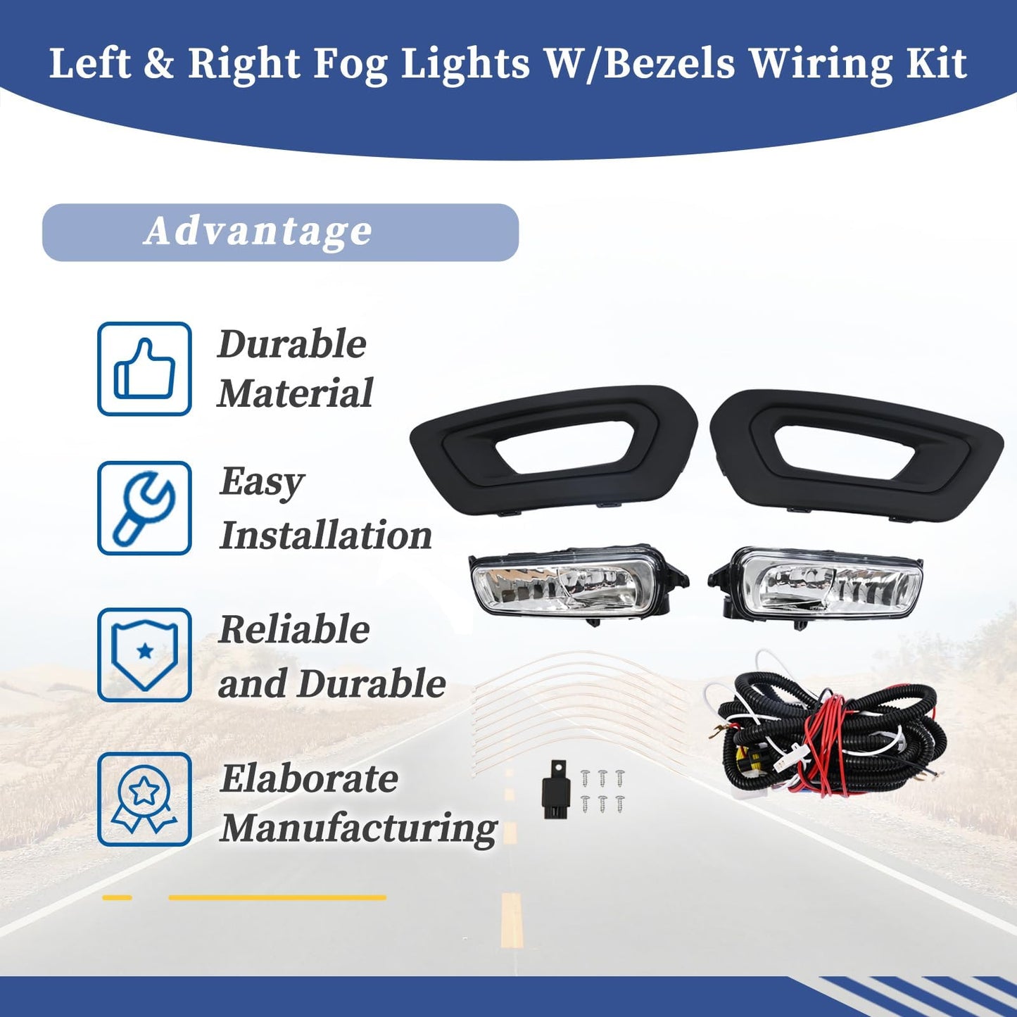 Ford Transit Fog Lights Kit with Clear Lens