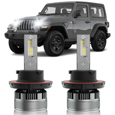 Jeep Wrangler JL/JLU LED Headlights, Bright White Plug & Play (2-Pack)