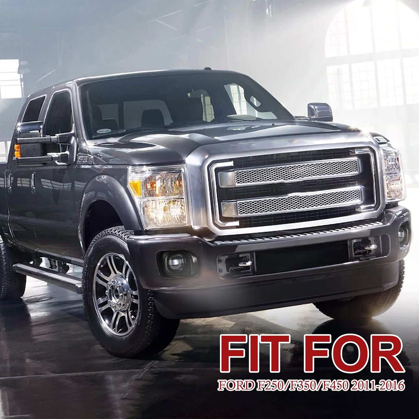LED Fog Lights for Ford F-Series 2011-2016, Bumper Driving Lamp Kit