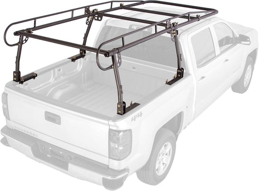 Over-Cab Truck Rack - 800 lb Capacity, Adjustable 49"-64", No-Drill Clamp-On Steel