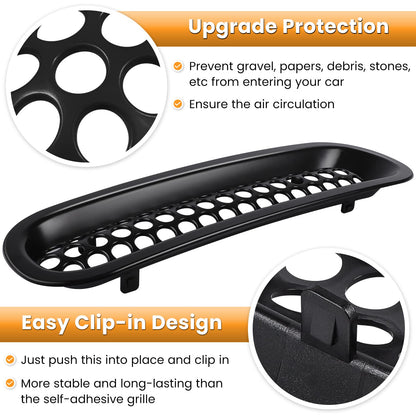 Matte Black Grille & Headlight Trim Set for Jeep Wrangler JK 2007-2018
