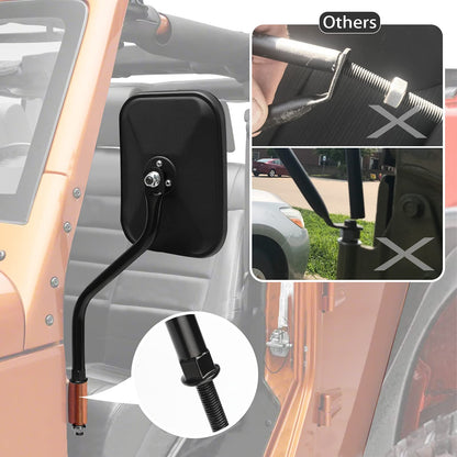 Jeep Wrangler JK JL Unlimited Hinge Side Mirrors
