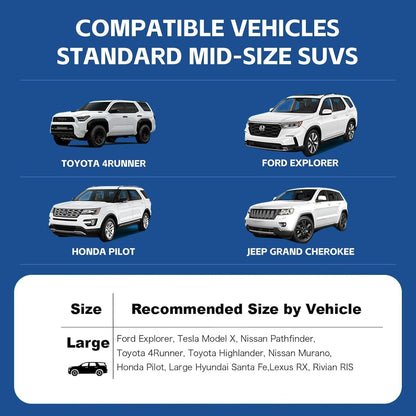 100% Waterproof Split Cargo Liner - Heavy-Duty w/60/40 Bench & Armrest Pass-Through, Machine Washable, Non-Slip