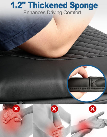 Thickened Console Cover (1.2") for 2019-2025 Chevy/GMC Trucks & SUVs (Bucket Seats) - 2 Pockets