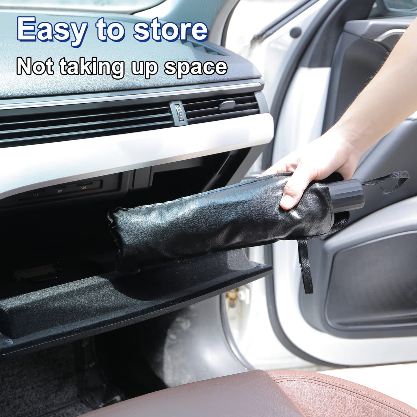 Foldable Car Windshield Sun Shade Umbrella, Large