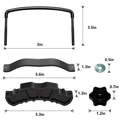 Upgraded Roof Rack U-Bolts (2-PCS) - Replacement Mounting Hardware Kit