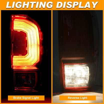 Nakuuly Tail Light Rear Lamp Compatible With 2016-2022 Toyota Tacoma Right Passenger Side Taillight Brake Signal Assembly with Bulb # ‎81550-04170